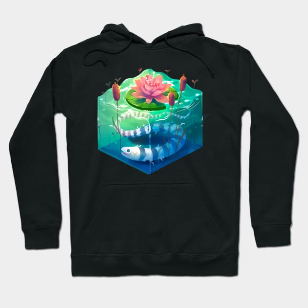 Cube of Pond Hoodie by Claire Lin